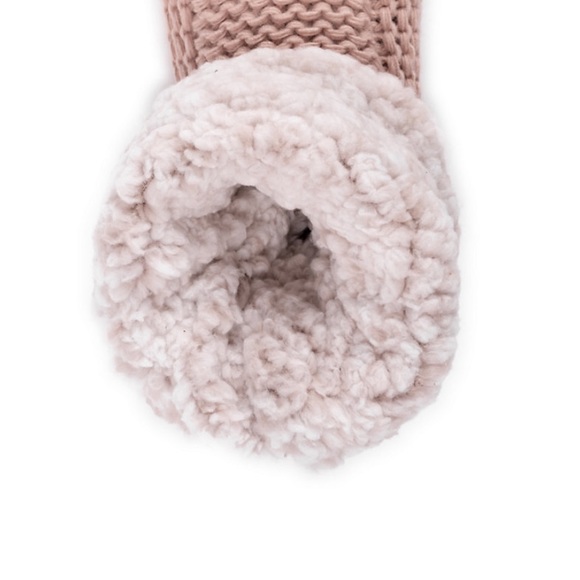 MUK LUKS Women's Sherpa Cuff Bootie indoorPink slippers - Picture 3 of 5